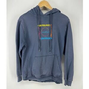 MrBeast Hoodie Small International Investors Club Blue Distressed Flawed Merch